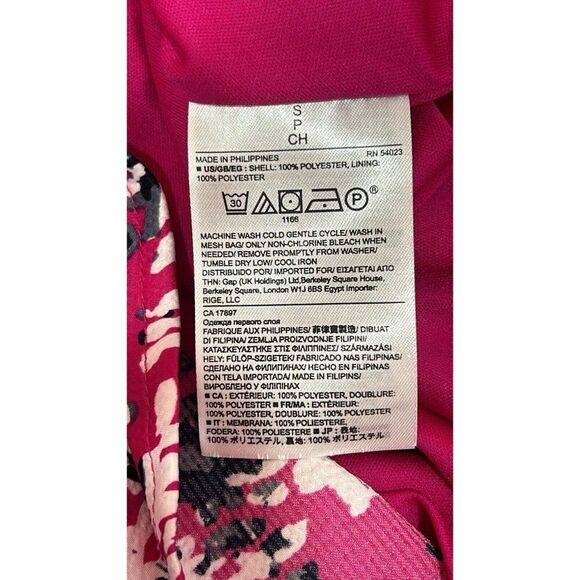 Banana Republic‎ Petite Pink Floral Sleeveless Dress Size SP - Picture 8 of 9